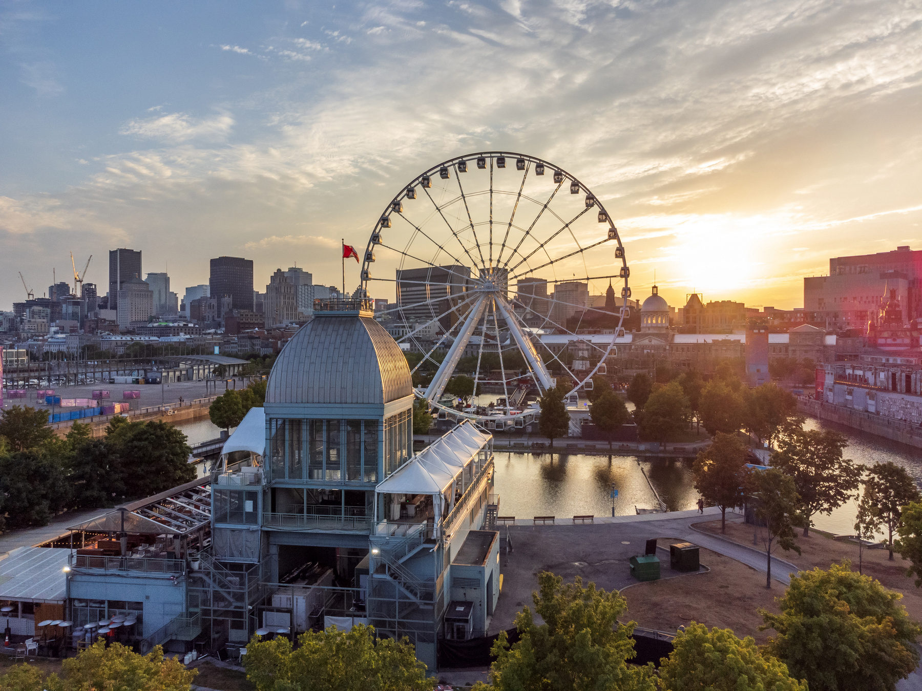La Grande Roue de Montreal Ferris Wheel in Quebec, Canada